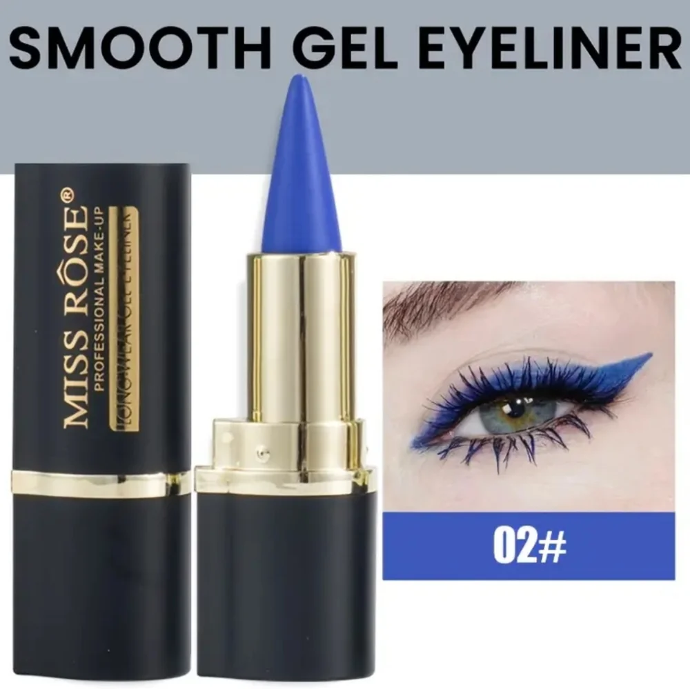🆕️LAST SET🌹MISS ROSE WATERPROOF GEL EYELINER SET~SILVER, BLUE & BLACK